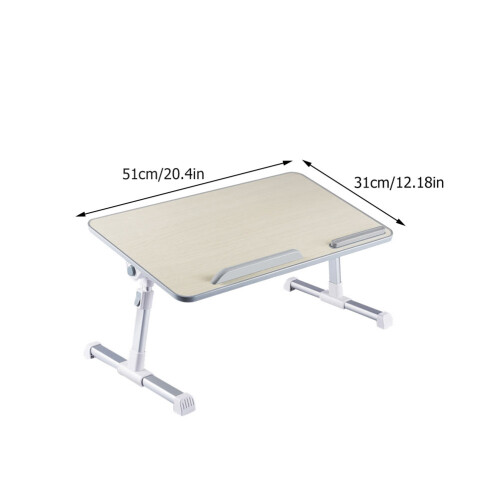 1 Inklapbaar Computerbureau Verstelbaar Beige 1