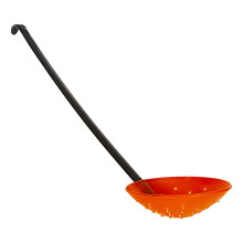 Fishing Scoop Long-Handle Skimmer Portable Fishing Accessory Winter Fishing Black