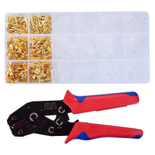 Wire Terminals Crimping Tool Kit, Self-adjusting Ratcheting Crimper Pliers With 600pcs Male/female Wire Spade Connectors, Terminals Crimper Kit