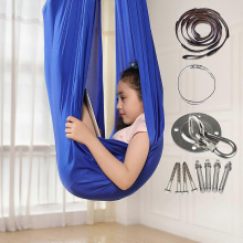 Children's Swinging Hammock, Indoor Swing Elastic Cuddle Hammock Sensory Swing Ideal 280*150cm