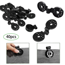 40 Pcs Plastic Shade Cloth Clips, Sun Shade Clips for Greenhouse Garden Outdoor Anti Bird Netting