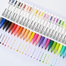 Kreative Marker, Textmarker, verschiedene Farben, Keilspitze, 16 Stück
