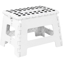 Klappbarer Kindertritthocker – 23,5 cm breit, 19,5 cm hoch – belastbar bis 120 kg – leichter, klappbarer Tritthocker aus Kunststoff