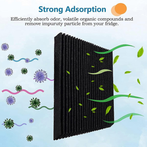 6 Pack Carbon Activated Refrigerator Air Filter Replacement for EAFCBF PAUL 2