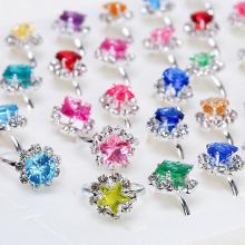 Mädchenringe, verstellbares Schmuckring-Set, 50-teiliges Ring-Set für Mädchen