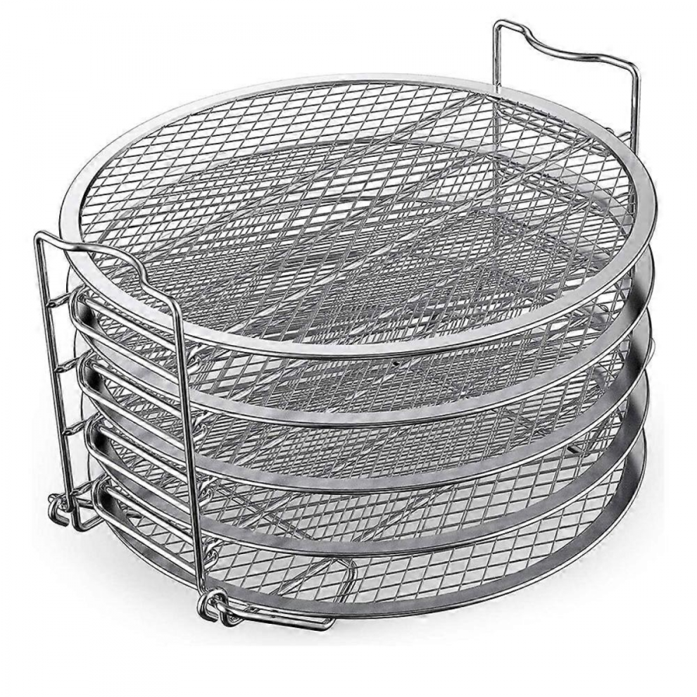 Dehydrator Rack For Ninja Foodi Accessories, 6.5 Quart And 8 Quart Pressure Cooker And Air Fryer - Stainless Steel Cooking Rack With Five Stackab 9408048759842