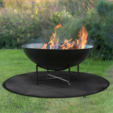 Grillmatte, faltbare, doppelseitige BBQ-Grillmatte, wiederverwendbare, flammhemmende Silikonpads, Grillbodenschutzmatte für Outdoor-Ca
