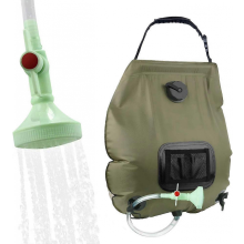 Solarduschbeutel, 20 Liter (5 Gallonen), Solarheizung für Camping, mit abnehmbarem Schlauch und Ein-/Ausschalter für Camping, Strand u