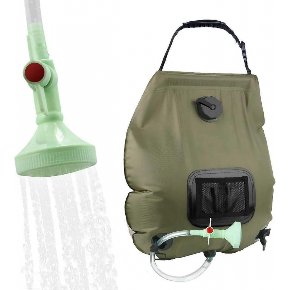 Solar Shower Bag,5 Gallons/20L Solar Heating Camping With Removable Hose And On-Off Switchable For Camping Beach Swimming 9408048760947