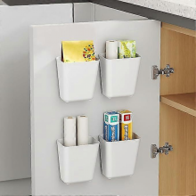 selbstklebende Wandaufbewahrungsboxen, Aufbewahrungsboxen für Küchenschranktüren, Kleiderschrank, Badezimmer, Kühlschrank, Aufbewahrun