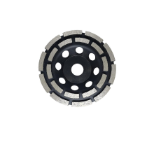 Diamond Grinding and Sanding Disc, 125mm x 22.23mm Double Row Diamond Abrasive Wheel, for Sanding Screeds, Concrete Slabs, Tiles and Tile Adhesiv
