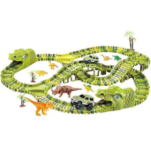 Stor Bilbana fr Barn - Dinosaurie Grn