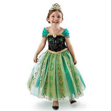 Mädchen Schneegrünes Partykleid, Kleiderlänge 90 cm