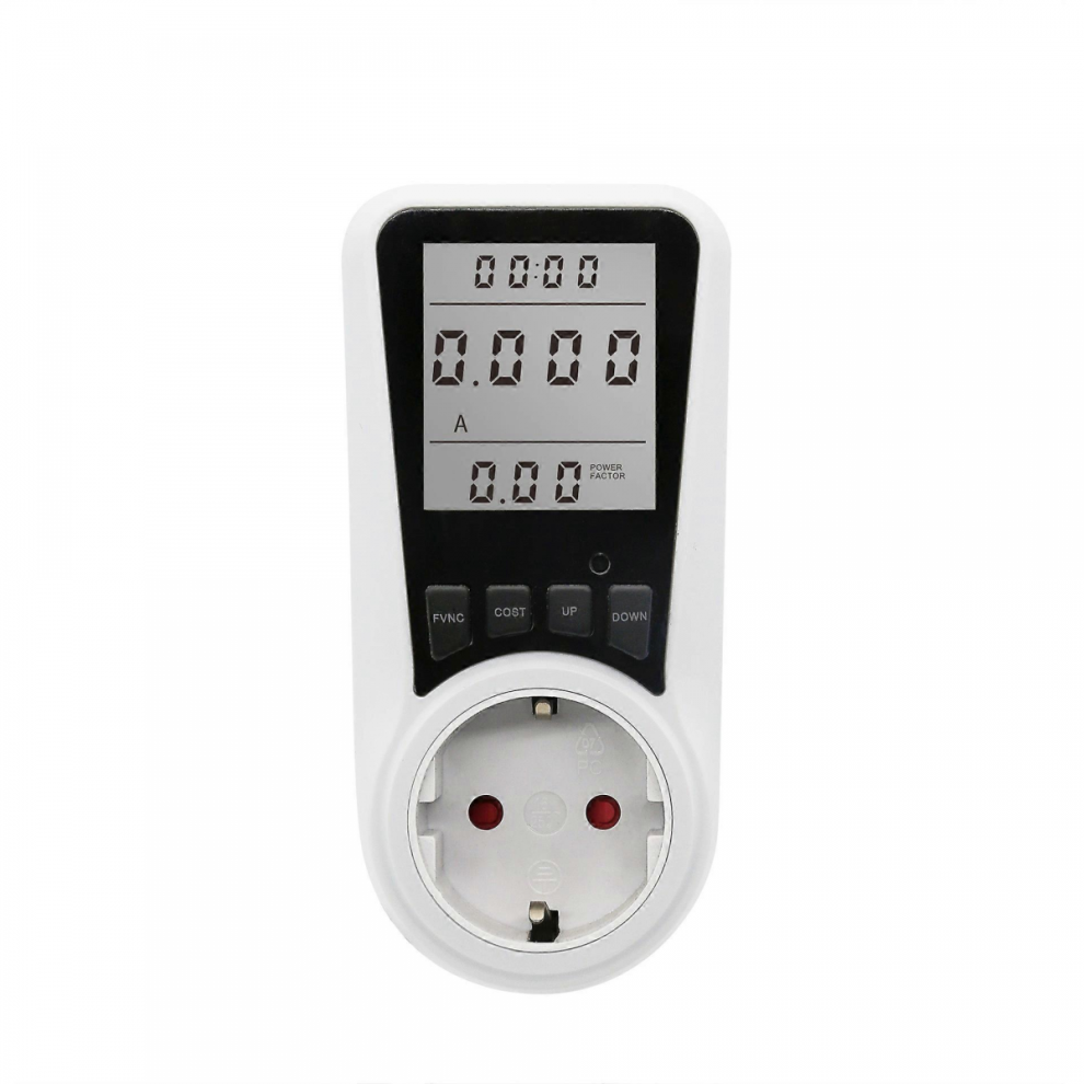 Electric Power Consumption Meter, Wattmeter Electricity Usage Monitor Socket With 7 Monitoring Modes 9408048762248