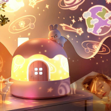 Night Light for Kids, 14 Films 360 Rotation Lights Projector for Kids with Music and Remote Timer, Rechargeable Bedroom Decor Gift for Girls Boys