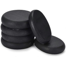 Massage Hot Stones Set - 6 Pcs Basalt Hot Rocks Stones Kit for Spas, Massage Therapy, Relaxation, Pain Relief - Black 2Pcs: 6*8cm+4Pcs: 6*6cm