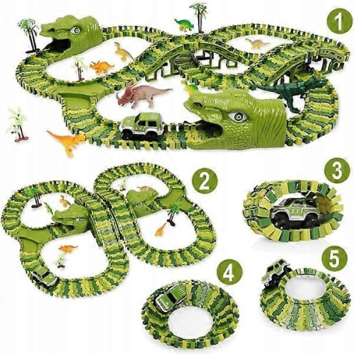 Stor Bilbana fr Barn - Dinosaurie Grn 2