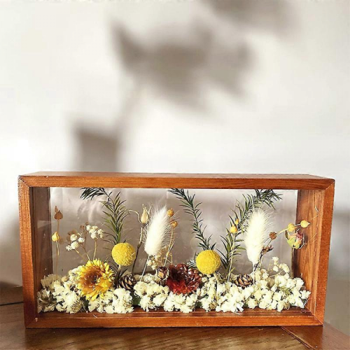 Κορνίζα για DIY έργα τέχνης από πρεσαρισμένα λουλούδια - Κρεμαστή κορνίζα φωτο 2