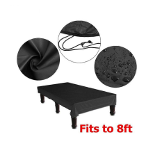 245*140*20cm 210d Oxford Cloth Waterproof Pool Table Dustproof Protective Cover 8ft Foot Pool Table Indoor Protective Cover Black