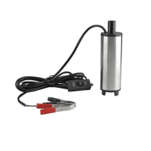 12V 51mm Ölpumpe, Kraftstoffpumpe, Dieselpumpe mit herausnehmbarem Filter, 30L/min Tauchpumpe Transferpumpe