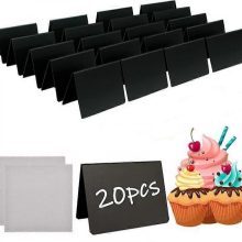 20er-Pack Mini-Kreidetafeln, Mini-Pinnwände, kleine Tafeln für Bäckereien, Buffets, Hochzeiten, Partys, Lebensmittelschilder (10 x 7,6