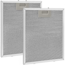 stuks 320x260mm metalen vetfilter, aluminium, anti-vet, wasbaar, gaas, afzuigkap accessoire voor keukenafzuigkappen - zilver