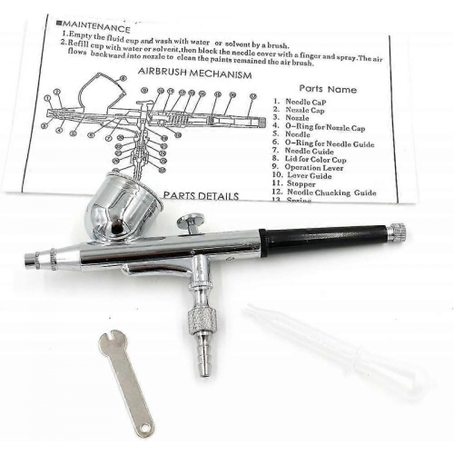 Hd-130 Makeup Airbrush Kit Multi-function Precision Dual-action Gravity Feed Spray Gun 2
