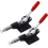 Toggle Clamps, 2 Pcs Hold Down Push Pull Action Hand Tool Toggle Hand Tool Quick Release Manual Clamp Latch Horizontal Lever Clamp Quick Release 1