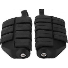 Marchepieds de Moto, Repose-Pieds de Moto en Caoutchouc d'alliage d'aluminium antidrapants pour la Modification (Noir)