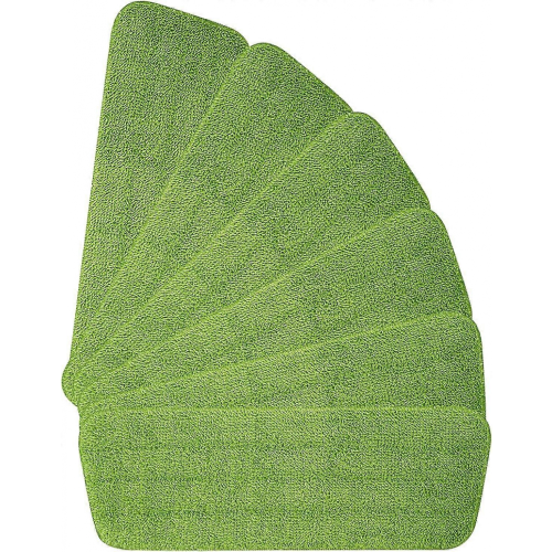 6pcs Mop Replacement Pads,Microfiber Spray Mop Pads for Spray Mops,42*14cm (Green)