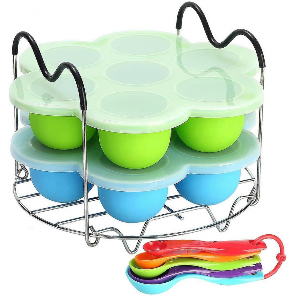 Pressure Cooker Accessories With Silicone Egg Bites Molds And Steamer Rack Trivet With Heat Resistant Handles Compatible With Instant Pot Accesso 9408048765157