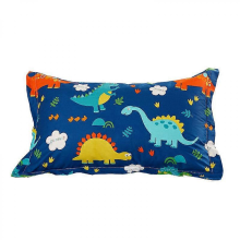 Toddler Pillow with PillowcaseOrganic Cotton Kids Bedding Pillow for Sleeping, Machine Washable, Boys Pillow and Pillow Cover for Travel, Cot, Be