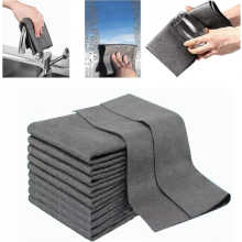 Thickness Magic Cleaning Cloth Water Absorbent Cloth Wiping Glass Cloth No Shedding Brand Anhydrous Reusable 10pcs (Thickness)