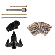 Reparatieset voor piepende vloeren, geen gepiep meer voor houten vloeren, elimineer gepiep onder tapijtvloeren, 5 gereedschappen en 50