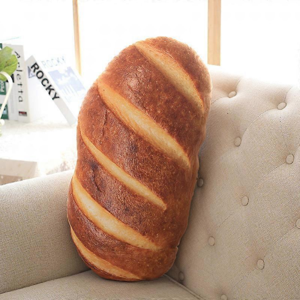 3D Realistic Bread Plush Pillow, Soft Butter Toast Bread Food Pillow Lumbar Cushion Stuffed Toy 40Cm 9408048766161