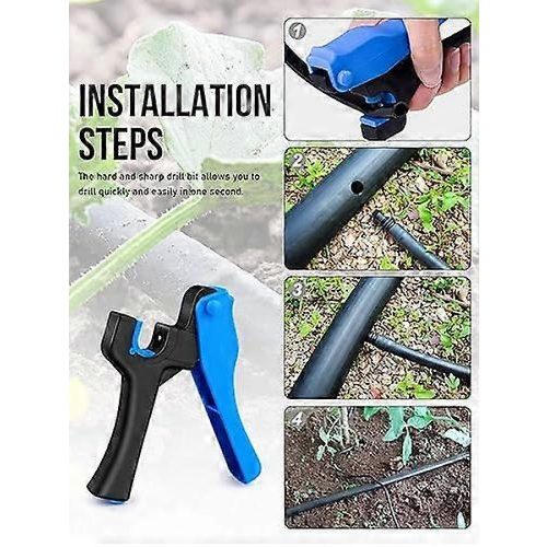 2pcs Drip Irrigation Punch Tool Set for 16/20mm Pipe Professional Punching Tool Drip Irrigation Insert Accessories 2