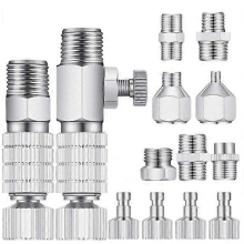 13 Pieces Airbrush Adapter Set Airbrush Quick Release Coupling Disconnect Adapter Kit Airbrush Quick Release Disconnect Fitting Connector Set Fem