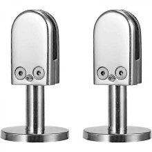 Glasklem voor trappen, 2 stuks glasklemmen 6-8 mm, glasklem van roestvrij staal 304, glasklemmen voor balustrade