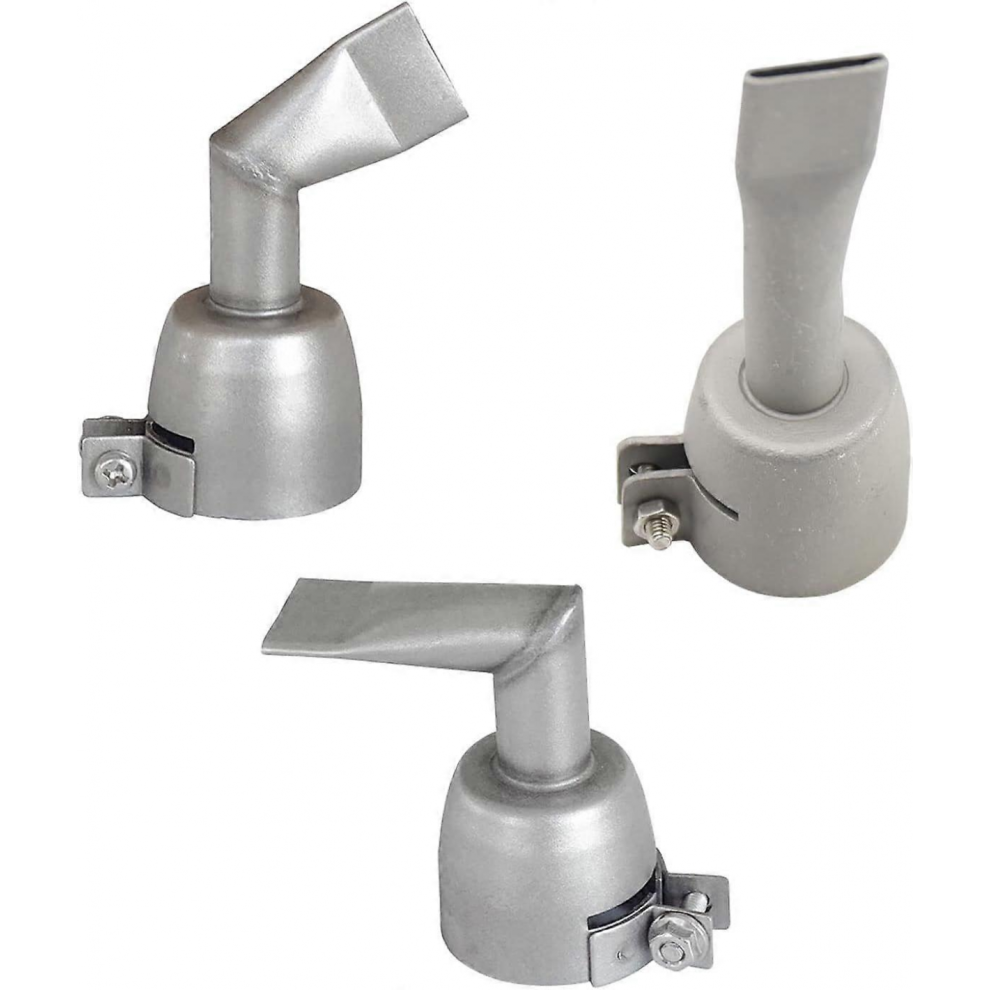 3Pcs 20Mm 3 Styles Flat Heat Gun Nozzles 90 Degree/120 Degree/Hot Air Gun Welding Accessories Pp Pvc Plastic Welding Tool 9408048767502