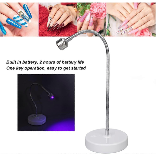 Λάμπα νυχιών, Λάμπα νυχιών USB 3W UV Led για νύχια τζελ, Περιστρεφόμενο φως νυχι 2