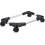 Mobile CPU Stand Adjustable Computer Tower Stand with 4 Casters, Fits Most Computers (Black) 1