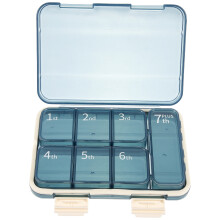 2Stk Mini Pillendose Tragbarer Medikamenten Organizer Taschengröße