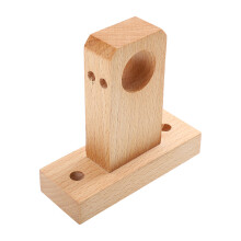 Badezimmer Vorhangstange Endstück Holz Ablage Zubehör