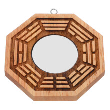 Feng Shui Holz Bagua Spiegel Anhänger Für Türschutz Und
