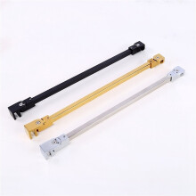Stainless Steel Shower Room Glass Supporting Bar For Frameless Glass Door Wall-To-Glass Clamp 700mm Length Silver