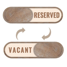 Privacy Sign Vacant Reserved Door Sign Slider Indicator Tells If Room Is Vacant Or Occupied Acrylic 7x2 Inches