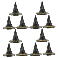 48 Halloween Mini Hexenhüte Schwarz 5 Cm Für Basteln Und Deko