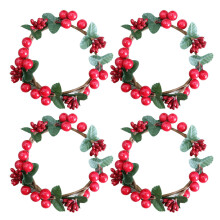 8 Simulationsbeeren Kranz Kerzenständer Weinglas