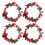 8 Simulationsbeeren Kranz Kerzenständer Weinglas 1
