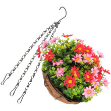 Faux Rattan Hängeblumenkorb Pflanzenhängerkorb Pflanzen Blumenbehälter